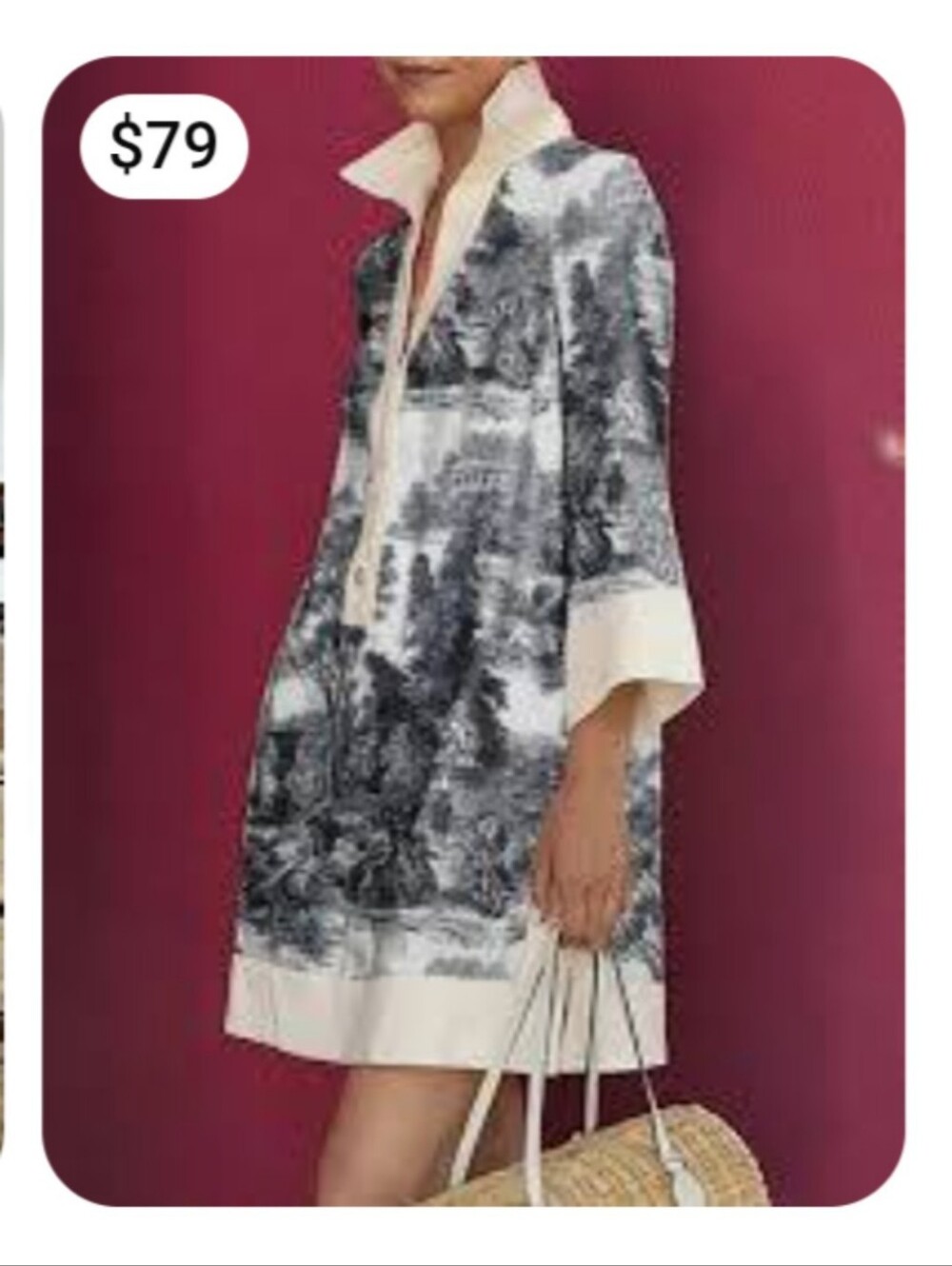 Toile De Jouy Print Mini Dress - Picture 8 of 10
